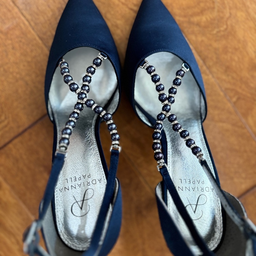 Adrianna Papell Women's Navy Aurora Pump - Picture 8 of 12
